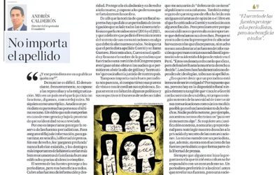 Diario El Comercio: «No importa el apellido. ¿Y ese periodista no va a publicar quién soy?”